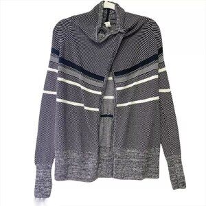 Ivivva Lululemon Kid's Knit Cardigan Feeling Toasty Black and White Size 12